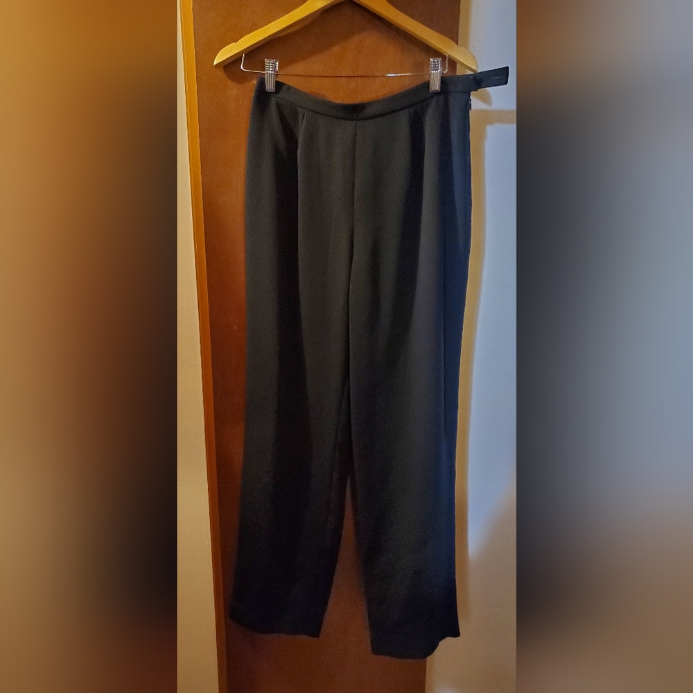 Classic Straight- Leg Black Women's Pants
